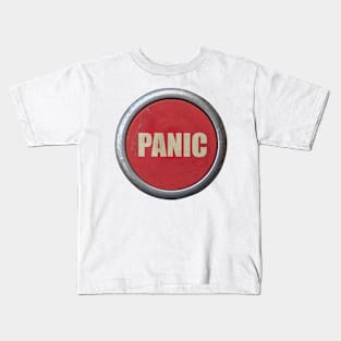 Red Industrial Panic Button Kids T-Shirt